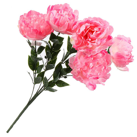 Цветок искусственный декоративный Пион, пасхальный, 48 см, розовый, Y6-10359