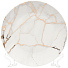 Тарелка десертная, керамика, 20 см, круглая, Белый мрамор, Daniks - фото 4