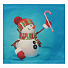 Наволочка декоративная Снеговик с конфетой, 100% лен, 43 х 43 см, T2020-75 - фото 2