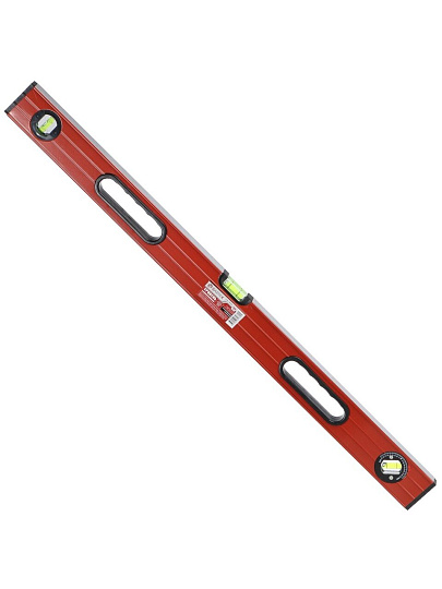 Уровень алюминий, 800 мм, 2 глазка + 1 поворотный, фрезерованная грань, 2 ручки, Bartex, №0033, HJ-99B