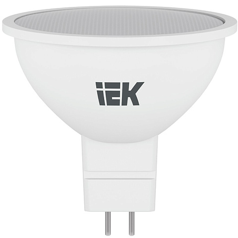 Лампа светодиодная GU5.3, 9 Вт, 60 Вт, 230 В, софит, 6500 К, свет холодный дневной, IEK, MR16, LED