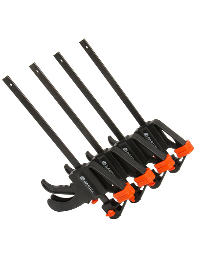 Струбцина F-образная, быстрозажимная, 200 мм, 4 шт, Bartex