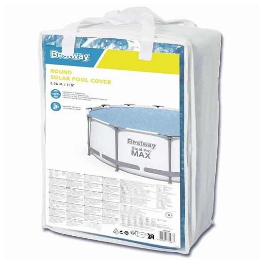 Тент 356 см, круглый, для каркасного бассейна, для бассейнов 366 см, Bestway, 58242