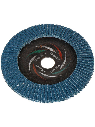 Круг лепестковый торцевой КЛТ2 для УШМ, LugaAbrasiv, диаметр 150 мм, посадочный диаметр 22 мм, зернистость ZK40, шлифовальный