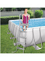 Бассейн каркасный Bestway, 732х366х132 см, Power Steel, 56475, фильтр-насос, лестница, тент, 30045 л, поплавок-дозатор - фото 7