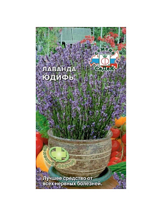 Семена Лаванда, Юдифь, 0.05 г, цветная упаковка, Седек