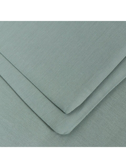 Пододеяльник 1.5-спальный, 145 х 215 см, 100% хлопок, поплин, зелено-серый, Silvano, Марципан, AI-2604014