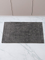 Коврик для ванной, 0.5х0.8 м, полиэстер, графит, Silvano, Клетка, Y4-11461 - фото 2