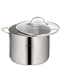 Кастрюля нержавеющая сталь, 8 л, крышка стекло, Daniks, Профессионал, GS-01338-24HCA, индукция - фото 6