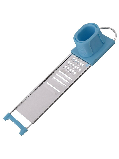 Терка для чеснока, 22.5x5x4 см, нержавеющая сталь, рукоятка пластик, навеска, Мультидом, Слайд, VL57-7, в ассортименте