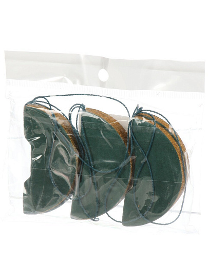 Елочное украшение Шар, 6 шт, зеленый с блеском, бумага, Y4-9803