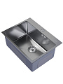 Мойка кухонная врезная, Mixline, Pro, нержавеющая сталь, 600х450х220 мм, 3 мм, выпуск 3 1/2, с сифоном, сатин - фото 4