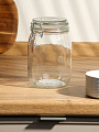 Банка для сыпучих продуктов, стекло, 1 л, с крышкой, с бугельным замком, Y3-1368/318559 - фото 7