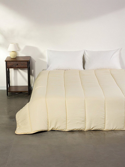 Одеяло 2-спальное, 172х205 см, Овечья шерсть, 250 г/м2, всесезонное, чехол 100% полиэстер, кант, Майская ночь