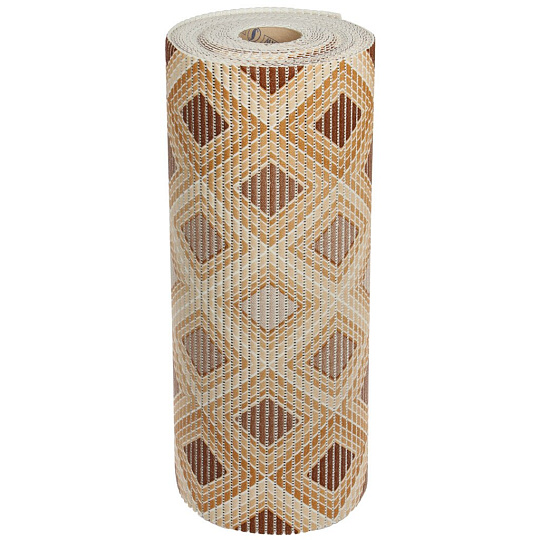 Коврик для ванной антискользящий, 0.65х15 м, вспененный ПВХ, песочно-коричневый, Aqua-Nova, 590В, AQN.590B