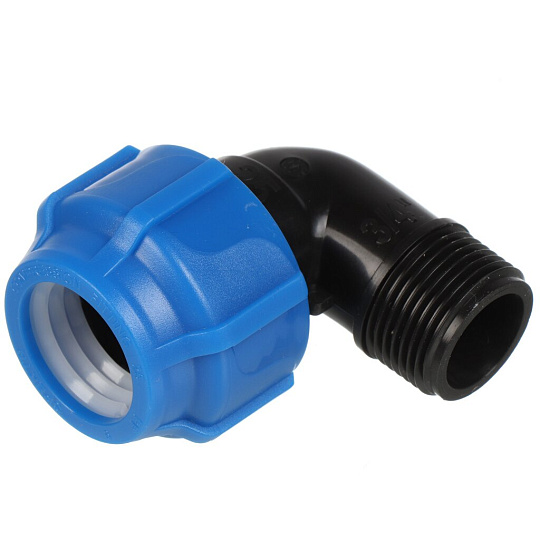 ПНД уголок d25х3/4&quot;, наружная резьба, Spektr