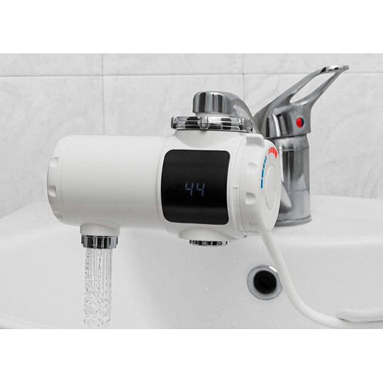 Водонагреватель электрический, проточный, Unipump, BEF-019A, до +60 °C, съемный, 3 кВт