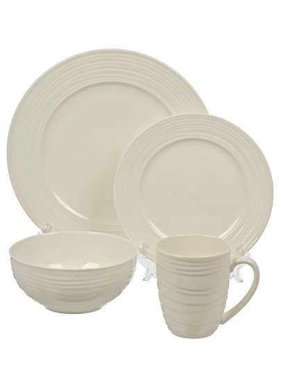 Сервиз столовый фарфор, 16 пр, 4 перс, Jewel, Каскад, ПС0028-50