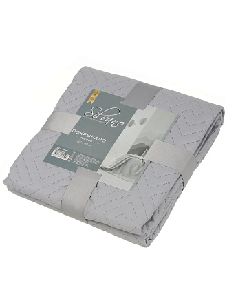 Покрывало 2-сп, 200х180 см, 100%пэ, стеган, Silvano, Ультрасоник Греция, лил