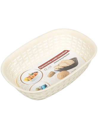 Корзинка для хлеба пластик, 3 л, 30х21 см, Раддан, 5206, в ассортименте