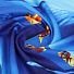 Полотенце пляжное 70х140 см, 100% полиэстер, цветное, Дельфины, синее, Китай, Y9-305 - фото 5