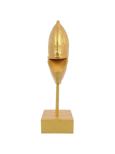 Фигурка декоративная гипс, Скалярия Большая, 23х23х36 см, на подставке, золотая, 10 0840 0002