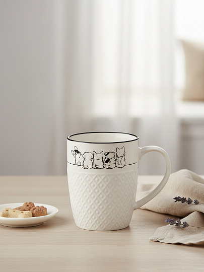 Кружка фарфор, 360 мл, Little puppies, Domenik, DMM034