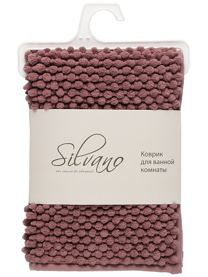 Коврик для ванной, 0.4х0.6 м, полиэстер, розовый, Silvano, Super Bobbel, Y4-11230