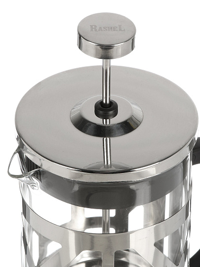 Френч-пресс 1 л, стекло, нержавеющая сталь, RasheL, бакелитовая ручка, М-6310