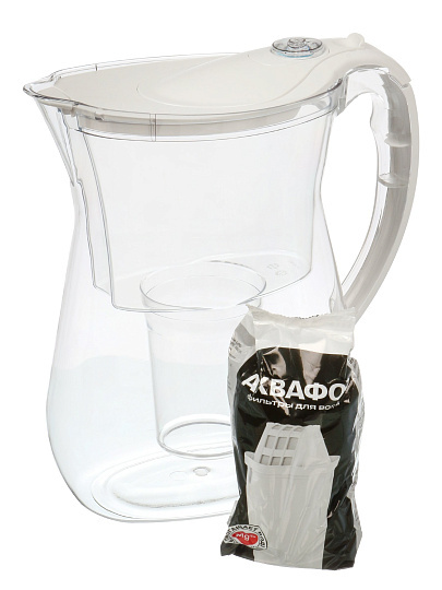 Фильтр-кувшин Аквафор, Лион, 1 ступ, 3.8 л, бел, 800304