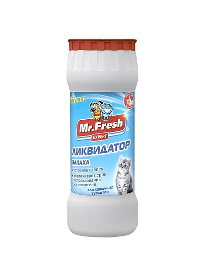 Средство для кошек, Mr.fresh, Expert Ликвидатор запаха 2 в 1, порошок, 500 г