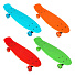 Скейтборд детский четырехколесный, 41х12 см, 30 кг, ABS пластик, в ассортименте, SilaPro, 131-035 - фото 6
