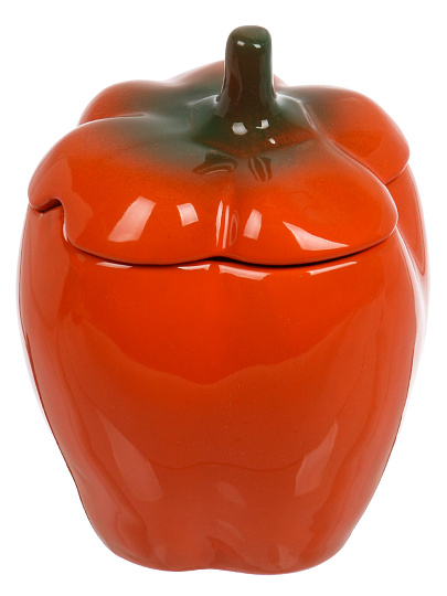 Горшок для жаркого керамика, 0.65 л, оранжевый, Борисовская керамика, Перец, ОБЧ00029114