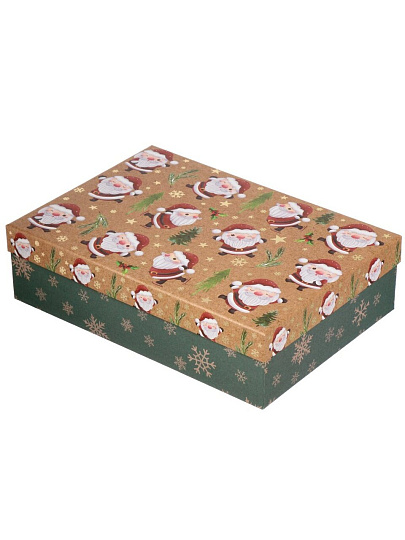 Коробка подарочная картон, 33х23.5х9 см, в ассортименте, Новый год, A470108