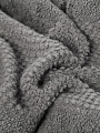 Плед 1.5-спальный, 127х170 см, вязаный, 100% полиэстер, Silvano, Теплые объятия, серый, однотонный, A120042 - фото 6