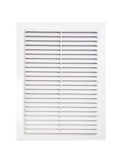 Решетка вентиляционная пластик, 190х290 мм, с сеткой, Viento, 1929В