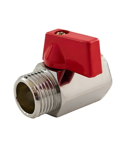 Кран для бытовых приборов, 3/4", г-ш, латунь, прямой, ручка-флажок, DN 20, STI