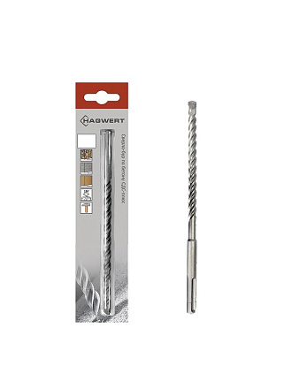 Сверло-бур для перфоратора, Hagwert, Rennbohr Duo, диаметр 5х160 мм, 2 грани, SDS-Plus, 562003/680516