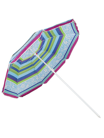 Зонт пляжный 180 см, с наклоном, 8 спиц, металл, Рыбки, LG04/2