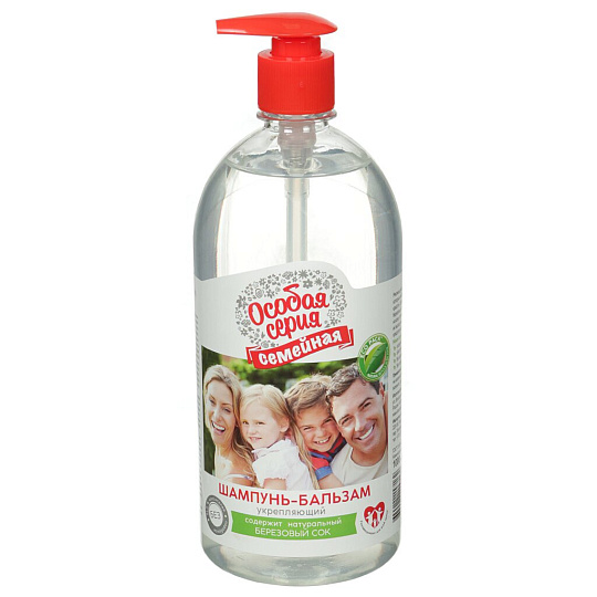 Шампунь бальзам-ополаскиватель Особая серия, Укрепляющий, для всех типов волос, 1 л