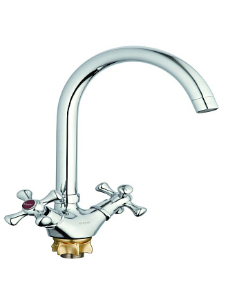 Смеситель для кухни, G.lauf, с кран-буксой, хром, QTZ4-A827