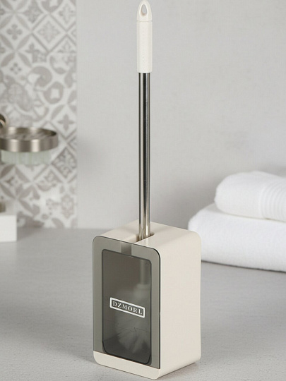 Ерш для туалета напольный, 11.5х9х52.5 см прозрачная вставка, пластик, в ассортименте, Y4-11244