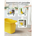 Ведро пластик, 9.5 л, желтое, хозяйственное, со сливом, Idea, М2420 - фото 4