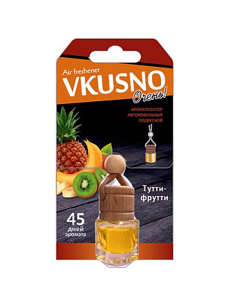 Ароматизатор в машину подвесной, бочонок, Freshco, Vkusno Тутти-Фрутти, AR1VB008