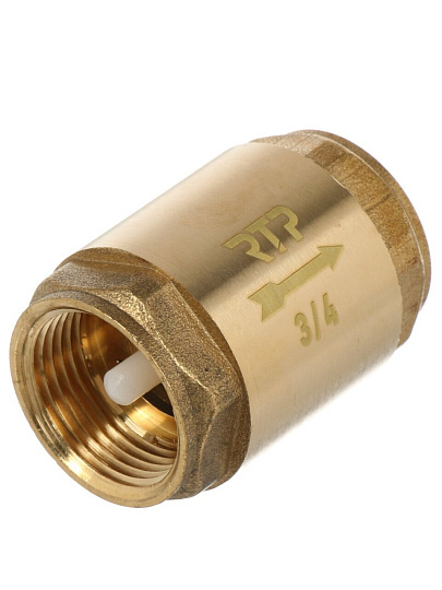 Клапан обратный 3/4", г-г, индивидуальная упаковка, RTP