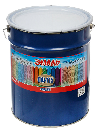 Эмаль Zabor, ПФ-115 Пром, алкидная, глянцевая, черная, 20 кг