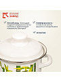Кастрюля эмалированная сталь, 1 л, крышка сталь, цилиндрическая, Керченский металлургический завод, 42304-072/6, в ассортименте - фото 6
