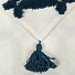 Чехол на подушку Синий ромб, 100% полиэстер, 45х45 см, с кисточками, T2023-006 - фото 2