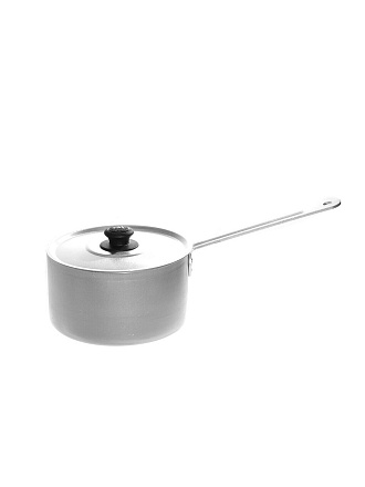 Ковш алюминий, 1.8 л, крышка алюминий, алюминиевая ручка, Калитва, 14018