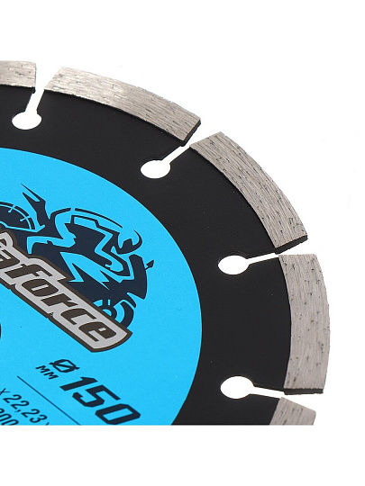 Диск отрезной алмазный по бетону, Diaforce, Segment Basic, сегментный край, 150х22.23х2.2 мм, сухой рез, 510150